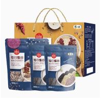 中粮时怡藜麦奇亚籽燕麦礼盒 1640g(奇亚籽黑小麦燕麦片480g*2藜麦谷物燕麦片680g)