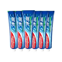 高露洁(Colgate)冰爽牙膏三重薄荷120g*6支