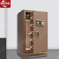 德尚伟业保险柜全钢防盗入墙咖啡金指纹保险箱家用指纹70cm小型办公室床头衣柜夹万箱抽屉衣柜首饰保管箱