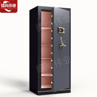 德尚伟业保险柜家用智能保险箱办公室文件柜黑灰色1.8米大号指纹防盗全钢商用家庭大容量保密柜