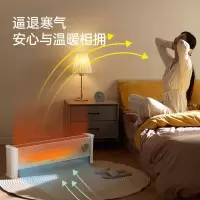 小熊石墨烯踢脚线取暖器家用节能电暖器气防水速热智能恒温暖风机 DNQ-P20H5[石墨烯]