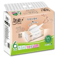 洁柔 抽纸 粉Face 3层120抽*6包[整箱12提]共72包 单位:箱