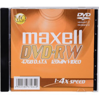 麦克赛尔(Maxell)DVD-RW光盘 刻录盘 光碟 可擦写空白光盘 4速4.7G 单片装