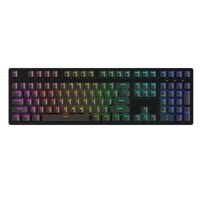 ikbc Z108黑色 108键 有线机械键盘 红轴 RGB炫彩背光