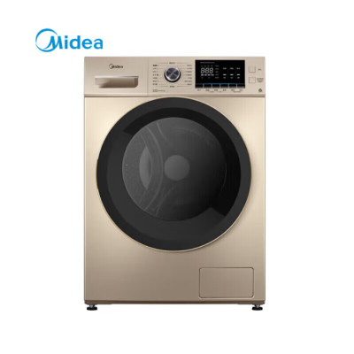 美的(Meide)洗衣机全自动滚筒洗衣机 10kg大容量 洗烘一体 MD100-1451WDY-G21G