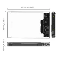 奥睿科(ORICO)Type-C移动硬盘盒2.5英寸SATA转USB3.0笔记本电脑外置盒机械固态 2139C3