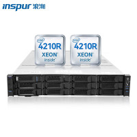 浪潮/INSPUR NF5280M5 机架式服务器2U INTEL 至强银牌 2.2GHZ 20核 DDR4 128GB