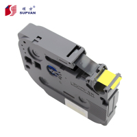 硕方标签机色带标签带黄底黑字无膜标签带L-A631标签纸不干胶贴纸适用硕方标签机12mm