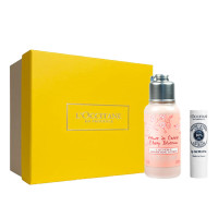 欧舒丹 樱花润肤唇膏两件套(甜蜜樱花润肤乳75ml +润唇膏2g)