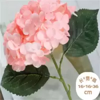 仿真花大朵绣球客厅餐桌茶几装饰假花拍摄道具 绣球香槟粉花束