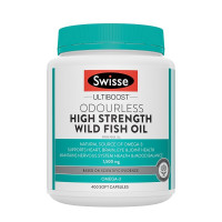 Swisse斯维诗 无腥高浓度深海鱼油胶囊 1500mg 400粒/瓶 呵护心眼脑 omega3 含DHA EPA