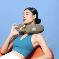 和正颈椎按摩器颈部按摩仪肩颈护颈仪仿真人揉捏多功能办公家用商务旅行便携U型枕礼物送女友男友 旗舰款 牛油果HZ-U3