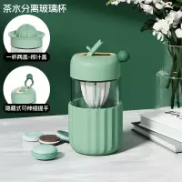 豹牌(BAOPAI)BP03-G2025高硼硅玻璃咖啡杯-可榨汁480ml(欢乐)绿色
