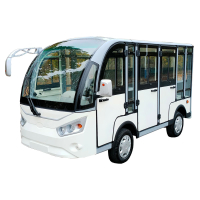 德武军恒 电动观光车 全封闭8座巡逻车 7500瓦+12只电池刹车助力