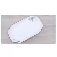 益美洁 陶瓷家用大号鱼盘长方形盘子菜盘碟子蒸鱼烤鱼餐具 30cm鱼盘 公差±2cm