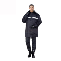 冬季加厚款保安大衣加厚保安服冬装服加长反光大衣多功能防寒工作服棉衣 货期15天左右