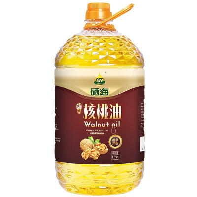 XH硒海 纯核桃油 物理冷榨一级食用植物油2.72L