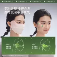 蕉下(beneunder)腮红防晒口罩女防紫外线面罩[升级凉感]烟粉豆沙AL33424