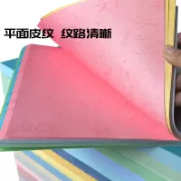 轩川180g A4 平面皮纹纸 五色混装