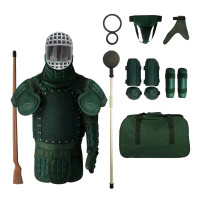 刺杀护具搏击格斗擒敌训练护具对抗装备含木枪教练棍教练环 11件套 单位:套