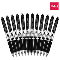 得力 S01 按动中性笔 0.5mm 黑色 12支/盒 1盒