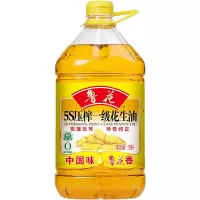 鲁花 食用油 5S物理压榨一级特香纯正花生油5L*1