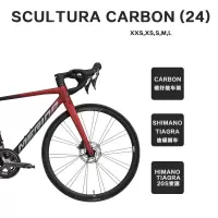 MERIDA美利达 24款 SCULTURA CARBON (24) 碳纤维车架 全能型跑车 20速 公路车