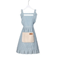 奥美优(AOmeiyou)围裙 厨房防油防污棉纺围裙男女 无袖烘焙围兜