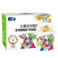 太慕 搅拌酸奶145g*6杯原味礼盒装