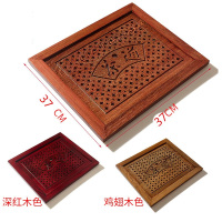 木制茶盘茶台面板盖板 37*37*1.8CM 左右卡槽配接水盘35.5*29.5CM 单位:个