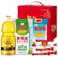 金龙鱼米油面礼盒 丝苗米2.5KG+稻米油1.5L+小麦粉1kg+面片120g*3