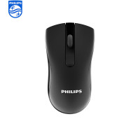 飞利浦SPK7211BSC 鼠标 无线鼠标 办公鼠标无线 低音鼠标 充电鼠标 人体工学 黑色