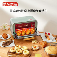 京东京造 家用多功能电烤箱12升JZ-XKX02-12 复古风高颜值机械式操控 干果机迷你烤箱家用