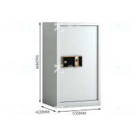 臻远 ZYJJ-80033 单门保密柜 指纹锁 灰白色 长550*宽420*高960mm 单位:1台