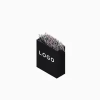 定制花箱含单色logo(纯箱体不配花)镀锌板 黑色烤漆 尺寸长96*宽25*高100cm 底部焊接方管工期6天(H)