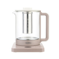 膳魔师(THERMOS) 养生壶热水壶玻璃带过滤网多功能电器 EHA-1611E-SP