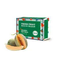 嗨果粒精品哈密瓜整箱2-3粒新鲜水果净重:8斤左右