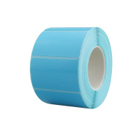 彩色热敏纸 不干胶条码标签贴纸[蓝色 70*40*1190张-单排]