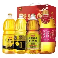 金龙鱼 金玉满堂食用油礼盒B款6.3L(金衣玉食1.8L+稻米油1.5L+葵花油1.5L+菜籽油1.5L)