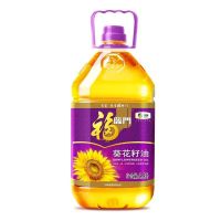 中粮福临门压榨一级葵花籽油3.5L桶装家用食用油