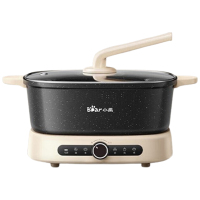 小熊电火锅鸳鸯锅电煮锅火锅多功能锅电热锅电火锅DHG-F65U7