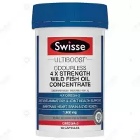 澳洲Swisse sw 4倍高浓度鱼油 60粒澳版 营养大脑 改善记性