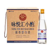 咏悦汇小酌 53度500ml*6酱香型白酒 日常口粮 佳宴用酒 光瓶酒整箱