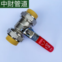 中财DN25PPR活接球阀