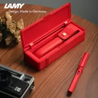 LAMY/凌美钢笔礼盒 safari系列墨水笔草莓红/奶油白限定款女士高档签字笔节日送礼团购礼物 士多啤梨红墨水笔单支装