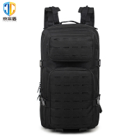 京采盾 户外战术大容量双肩包登山包男战术背包黑色双肩包