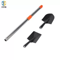 京采盾JCD-PJ80FJC拼接款 锰钢加厚铲 农用车载挖土工具 80cm伸缩杆+尖锹+方锹