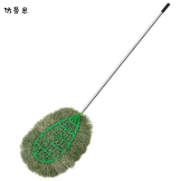 访曼思(FANGMANSI)竹扫把 环卫大号竹子扫把工厂马路物业车间地面扫帚扫地笤帚 铁杆塑料丝2.4斤210*60cm