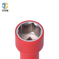 京采盾JCD-TTJT-18耐高压绝缘工具六角套筒1/2绝缘公制套筒18MM