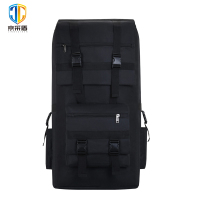 京采盾120L军迷背包男大容量行军户外背囊旅行登山双肩包防水行李包黑色